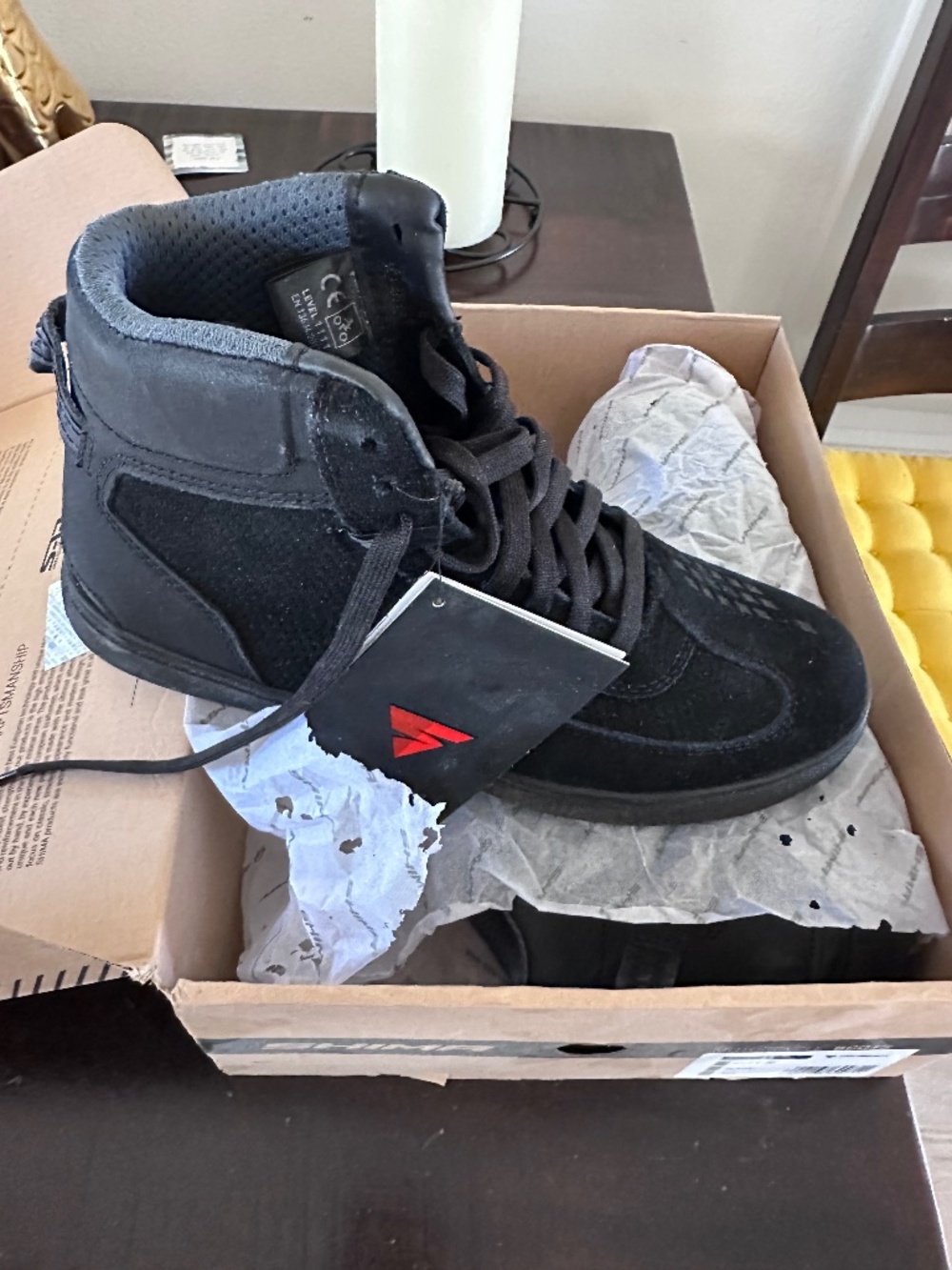 Shima mens moto boots